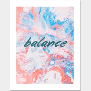 Balance Yoga Design Posters and Art